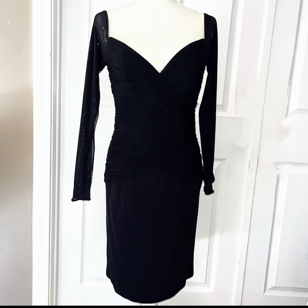 Vintage Vicky Tiel Couture Mesh Dress EU size 42 US size 10